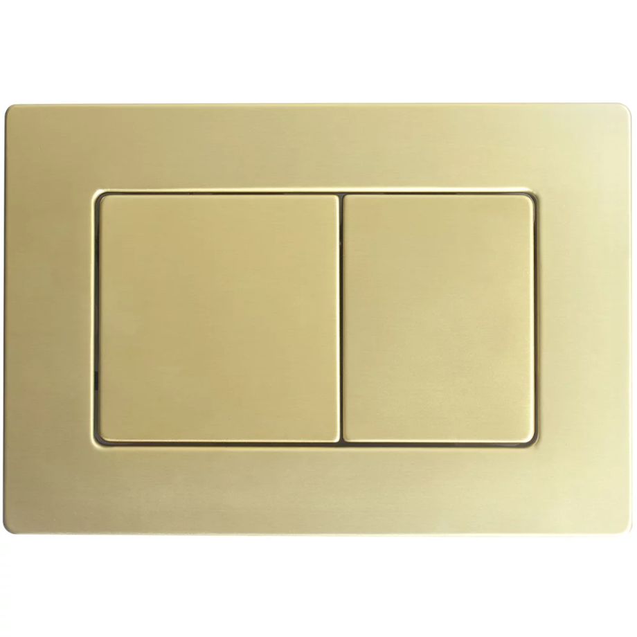 Кнопка смыва Veconi FLUSH V9, FLV9-G, 237х159х6, нержавеющая сталь, золото брашинг