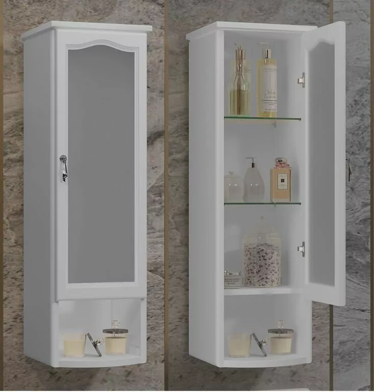 Шкаф навесной Opadiris Риспекто 30 R, белый матовый