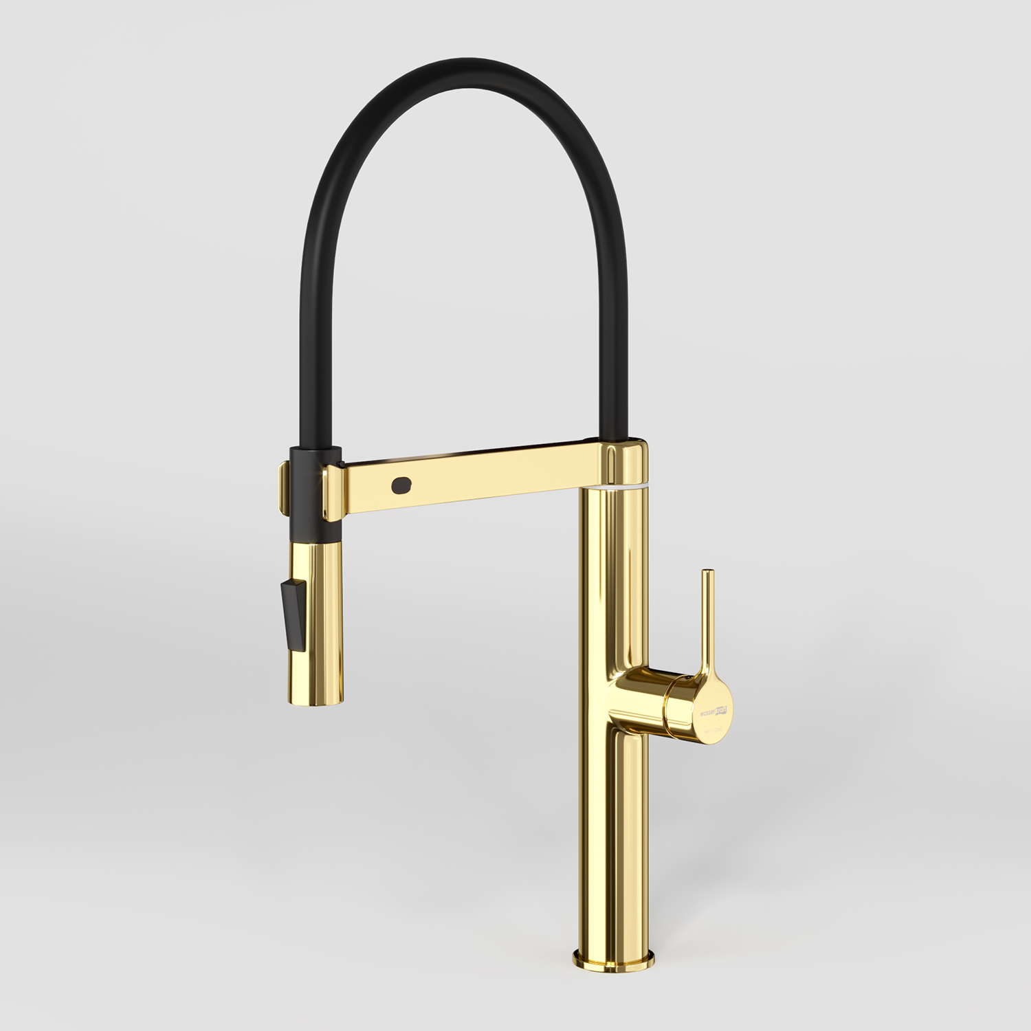 Сенсорный смеситель для кухни с гибким изливом WasserKraft A8877 глянцевое золото
