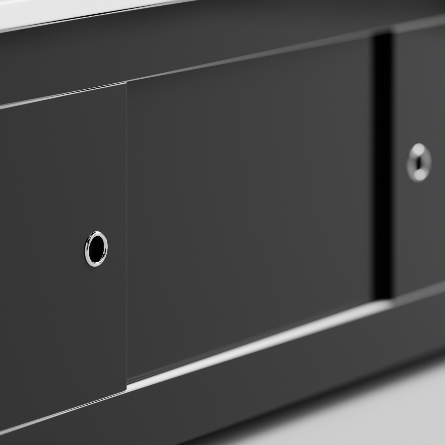 Экран под ванну Vod-ok Купе 170 раздвижной Черный глянец