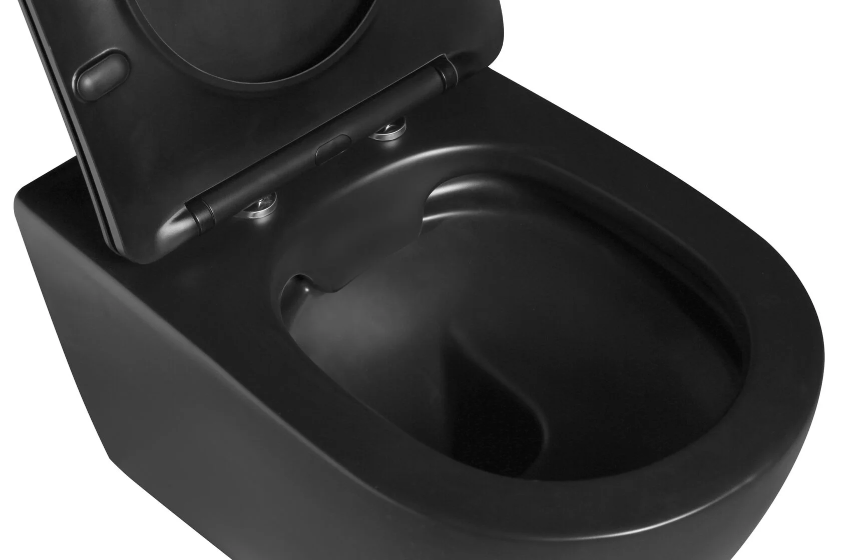 Унитаз SantiLine SL-5002MB подвесной, черный матовый