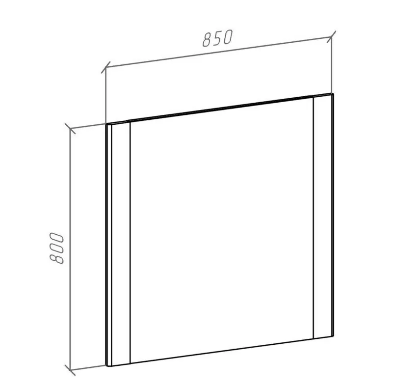 Зеркало Bellezza Сесилия 85 белый