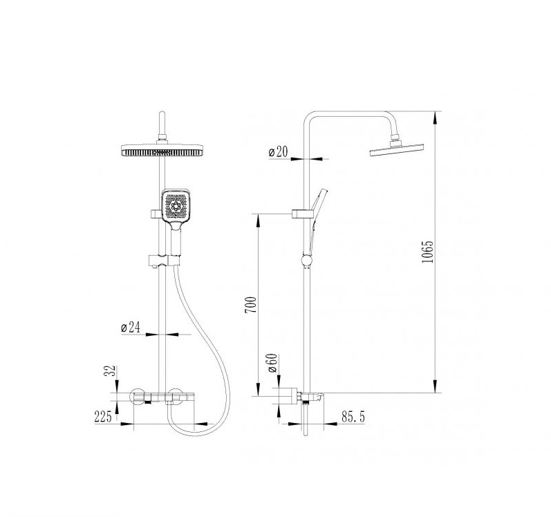 Душевая стойка Cerutti Spa SALVI
