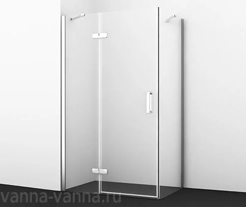 Душевой уголок WasserKraft Aller 10H06L 120х80 прямоугольный, без поддона, прозрачное стекло, хром