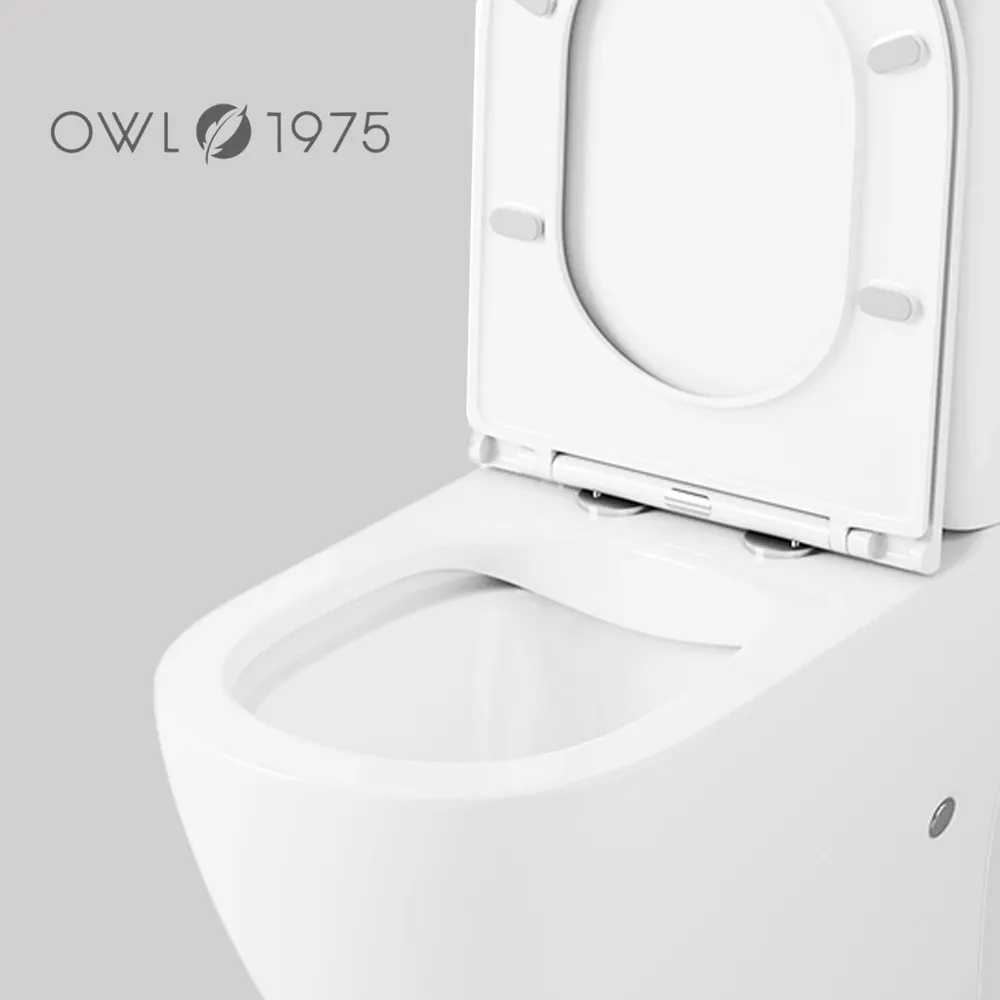 Унитаз Owl 1975 ИМOWLT190702 Tid Cirkel-G напольный, компакт, с микролифтом, белый
