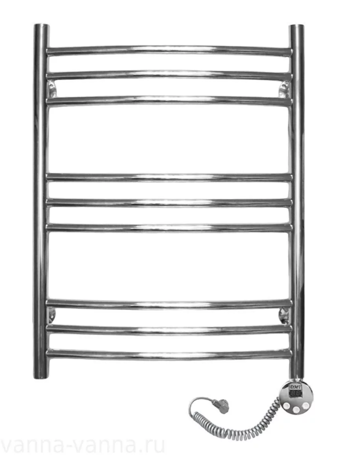 Полотенцесушитель электрический Калипсо Domoterm П9 500x700 ER с терморегулятором, правый, хром