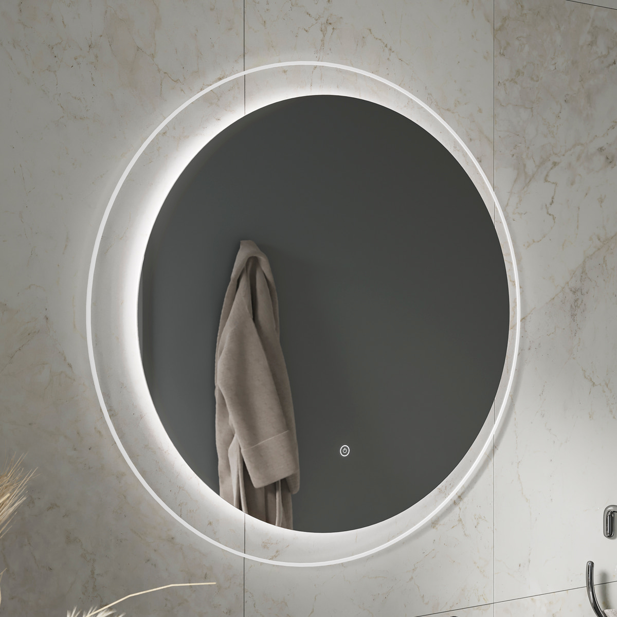 Зеркало EQUIL Elegante D80 с подсветкой, мэйджик