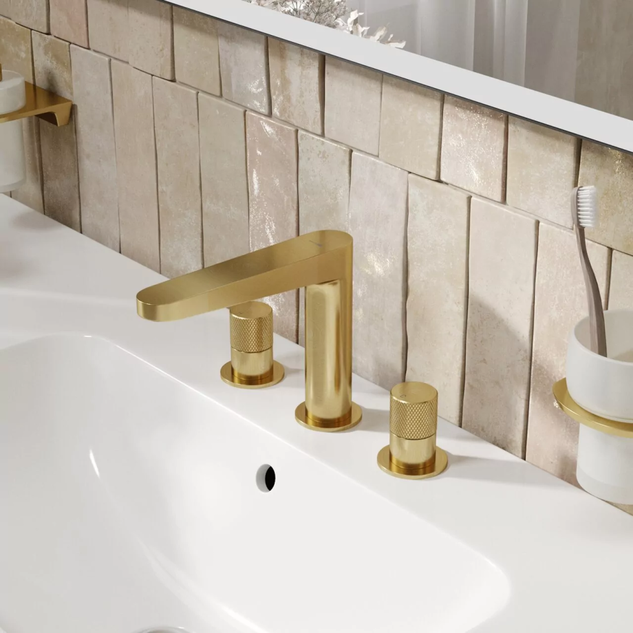 Смеситель для раковины WasserKraft Schunter 8235 матовое золото