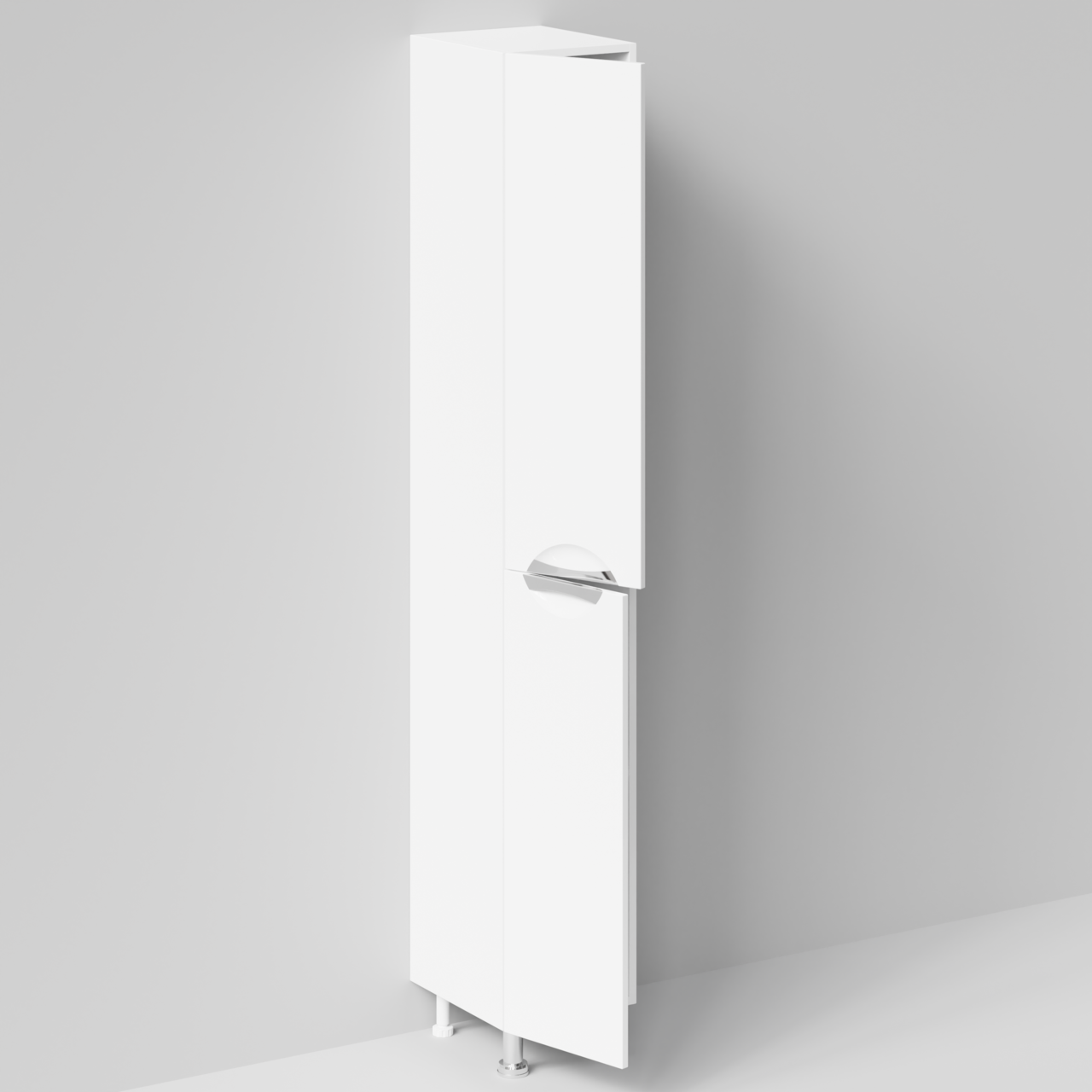 Пенал Vod-ok Лира 30 L/R напольный, 2 двери, белый