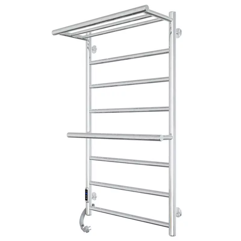 Полотенцесушитель электрический Laris Лавина П9 500х800 с полкой, левый, хром