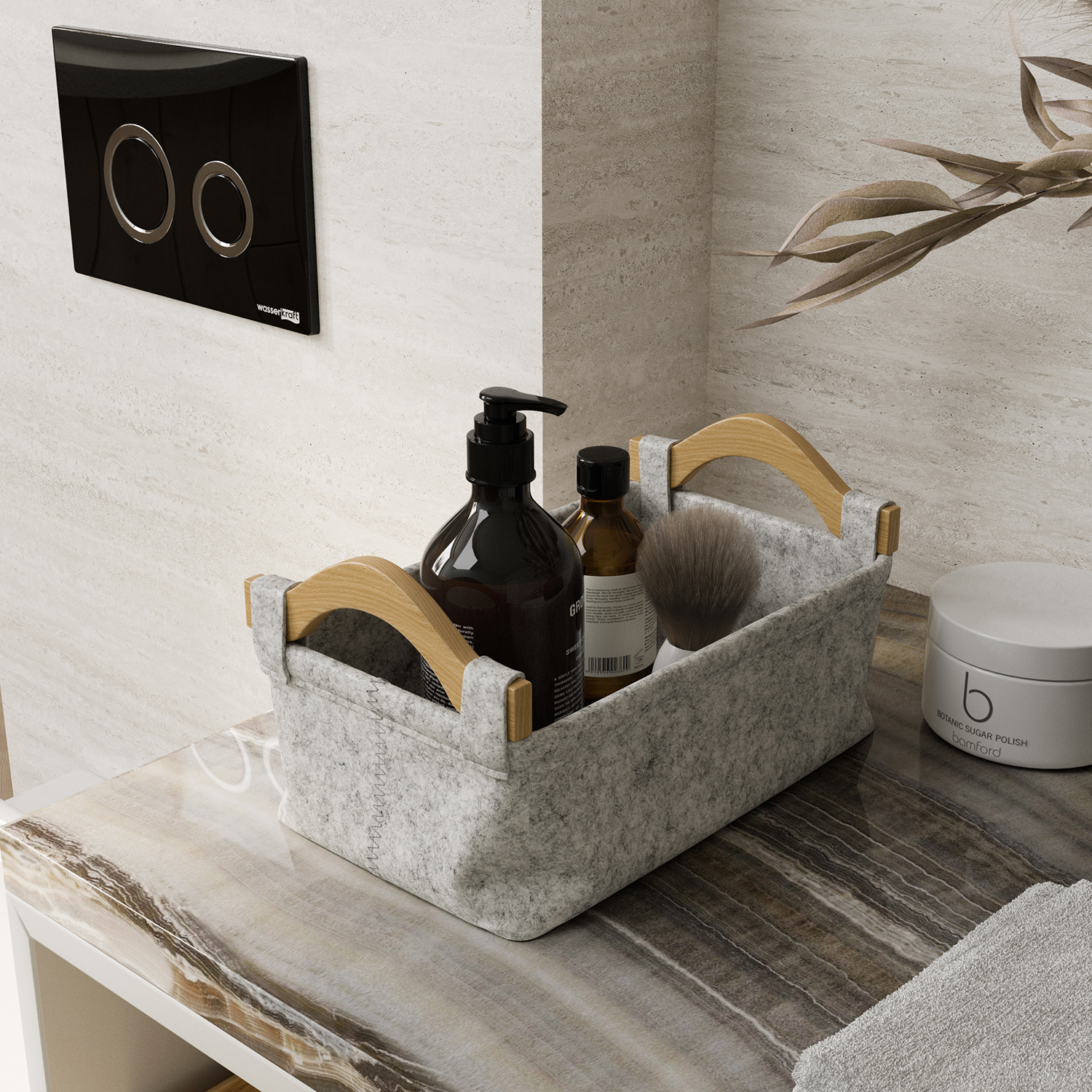 Корзина WasserKraft Aula WB-110-S белая