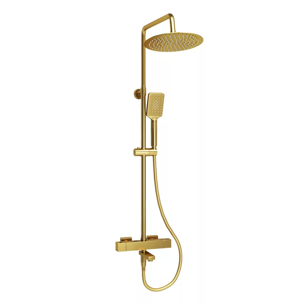 Душевая стойка WasserKraft A199.259.201.BG Thermo матовое золото