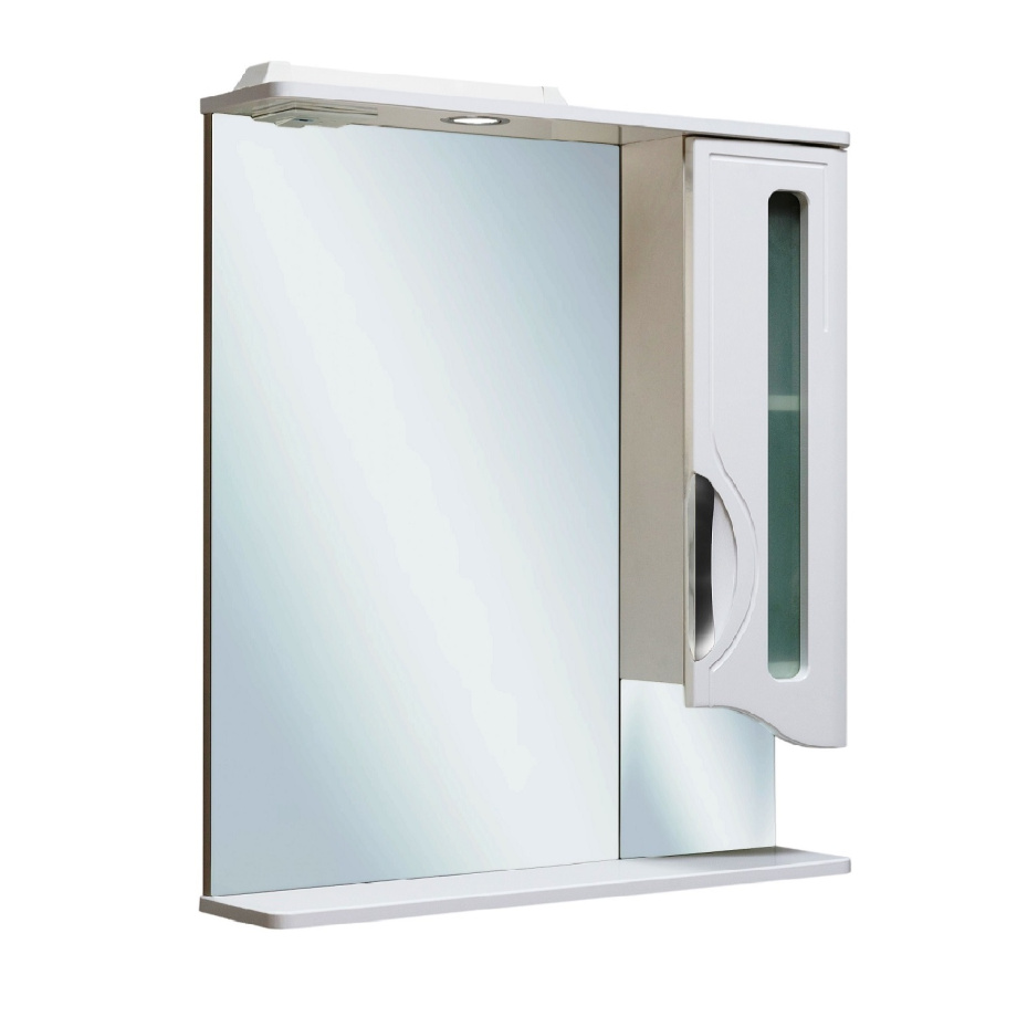 Зеркало-шкаф Runo Толедо 65 R, белый