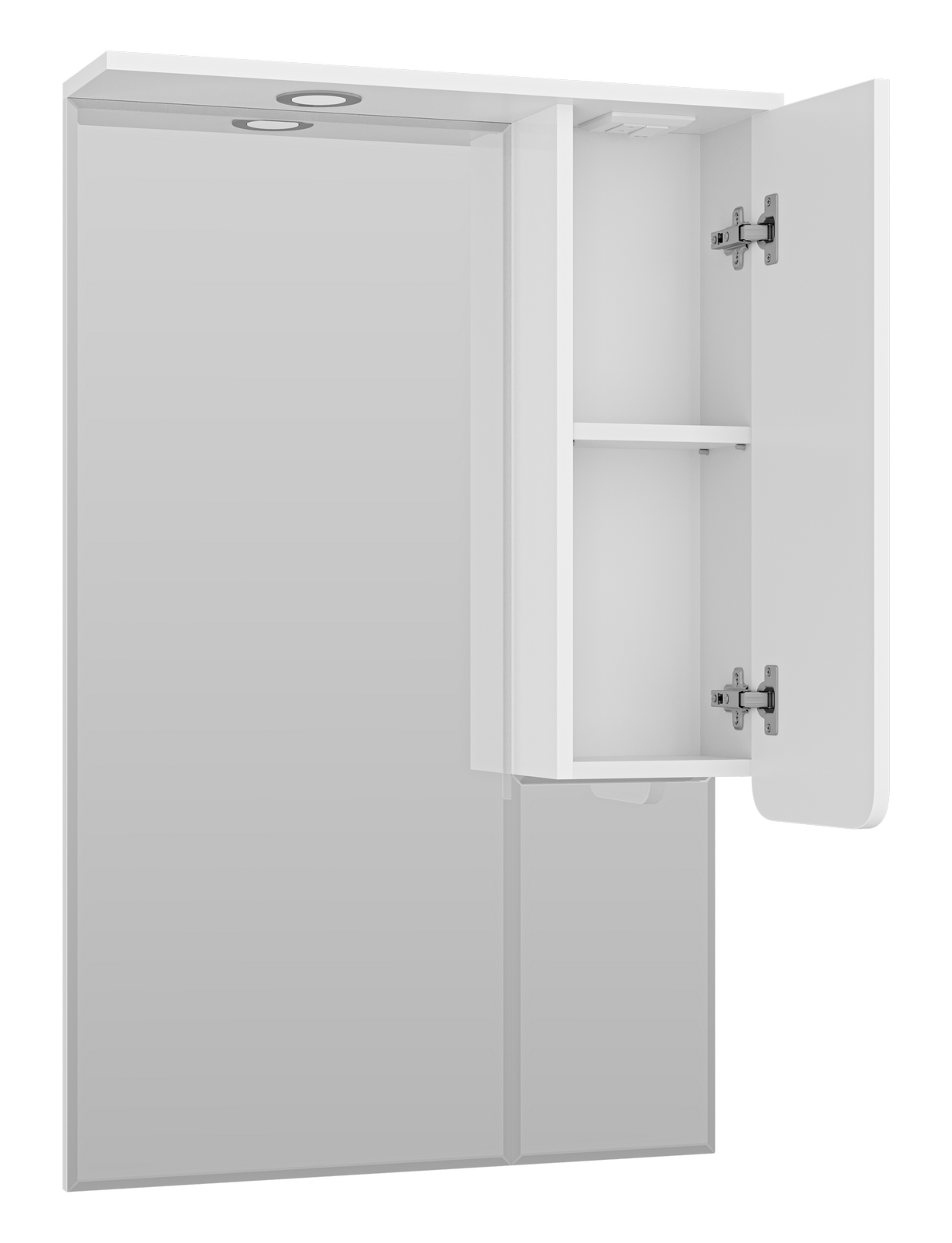 Зеркало-шкаф Misty Чегет 65 R, белый