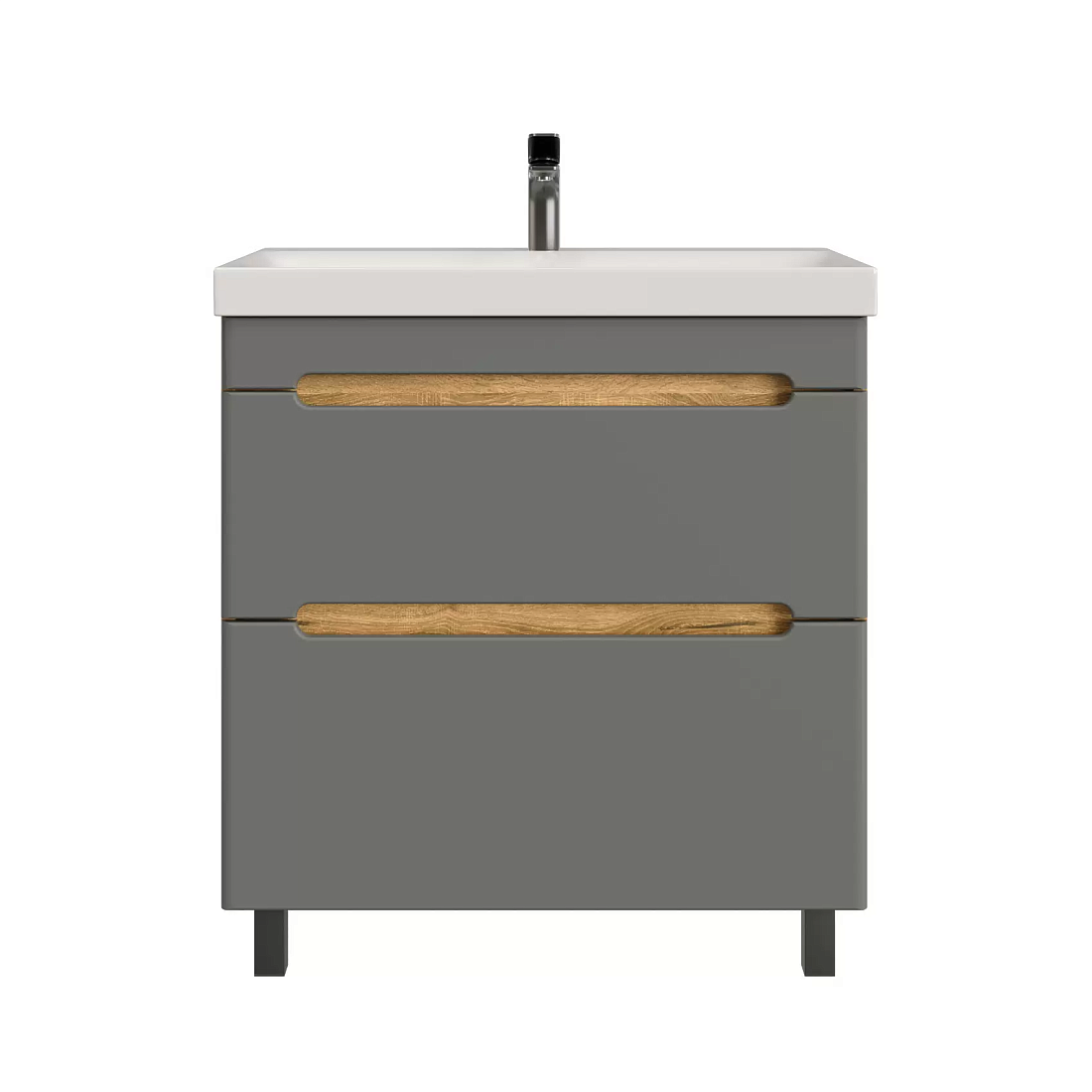 Тумба напольная SanStar Diva 80 с раковиной Moduo 80 (комплект), Gold Craft