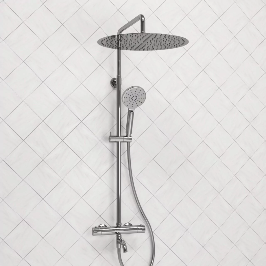 Душевая стойка WasserKraft A188.117.127.087.CH Thermo хром