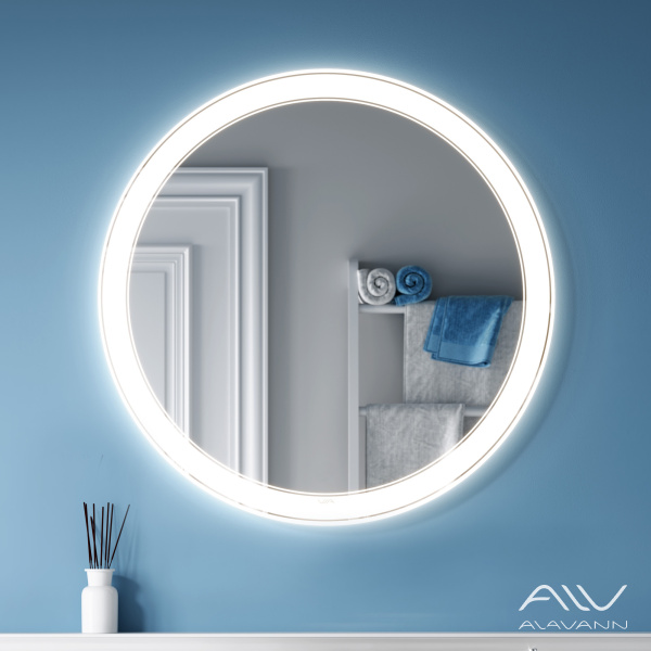 Зеркало Alavann Solis 80 свет, антизапотевание, сенсор