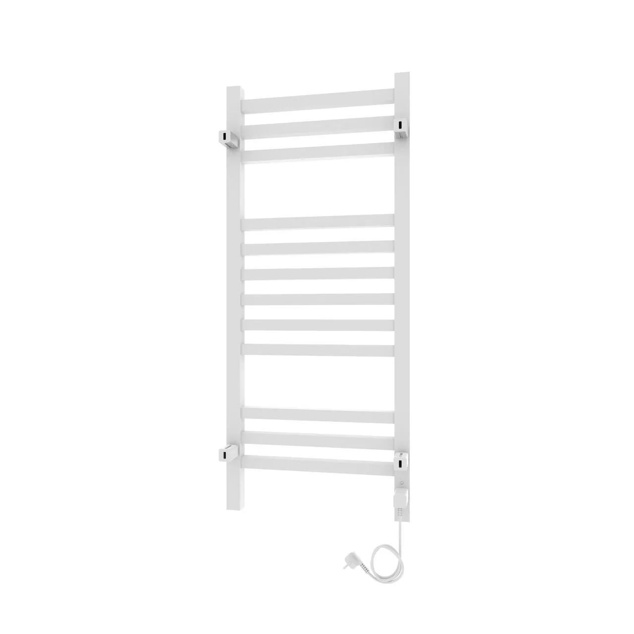 Полотенцесушитель электрический Laris Астор ЧК П12 350х900 с терморегулятором, левый, белый матовый
