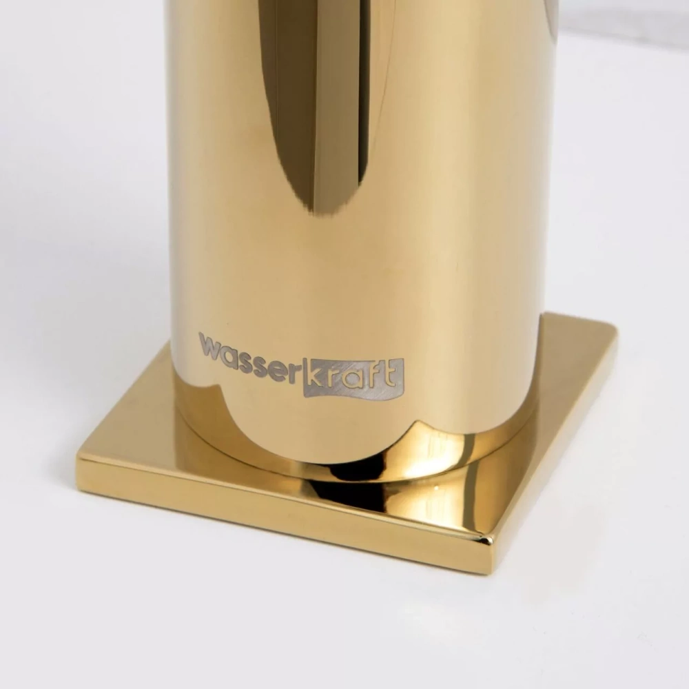 Смеситель для раковины WasserKraft Sauer 7103H глянцевое золото от магазина Vanna-Vanna.ru!