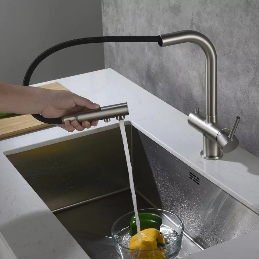 Смеситель для кухни Timo Saona 2356/18FL черное золото