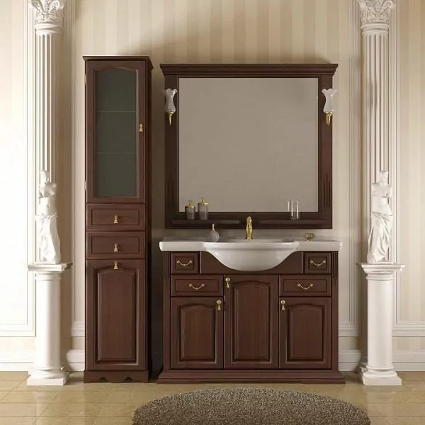 Зеркало Opadiris Риспекто 105 свет, орех антикварный