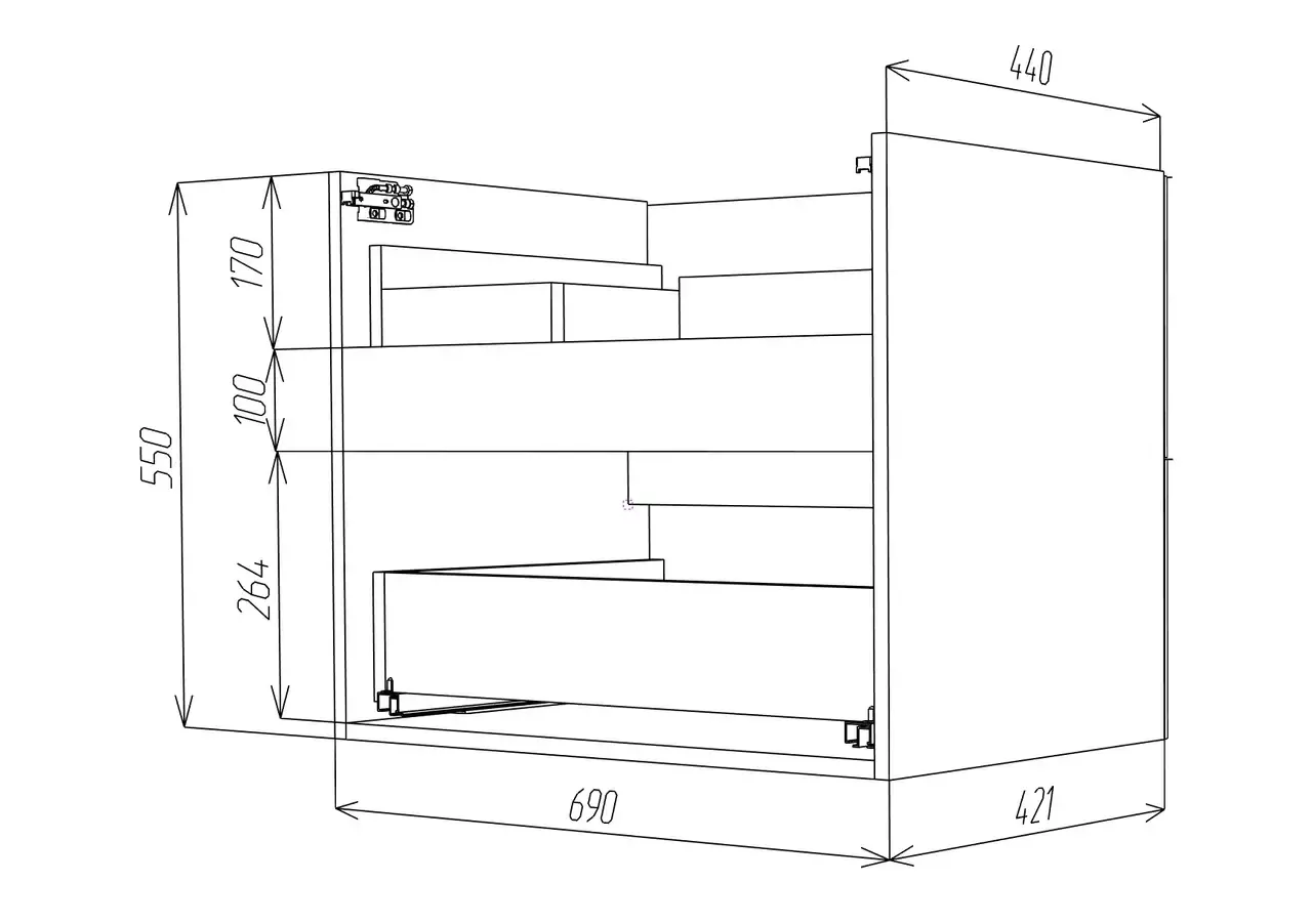 Тумба с раковиной Vod-ok Адель 70 подвесная, белая + 13 цветов