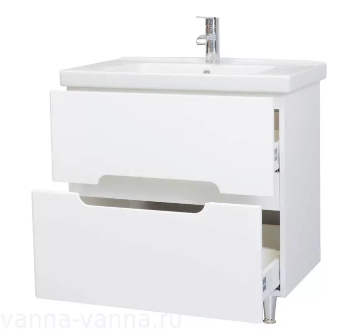 Тумба с раковиной Bellezza Андрэа 80 напольная, белая