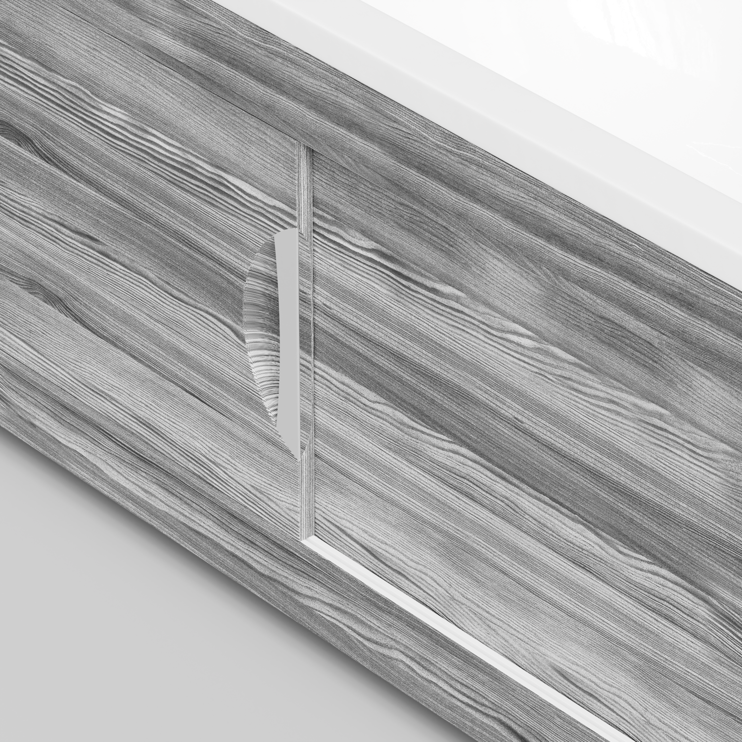 Экран под ванну Vod-ok Топ 180 раздвижной Лиственница структурная контрастно-серая