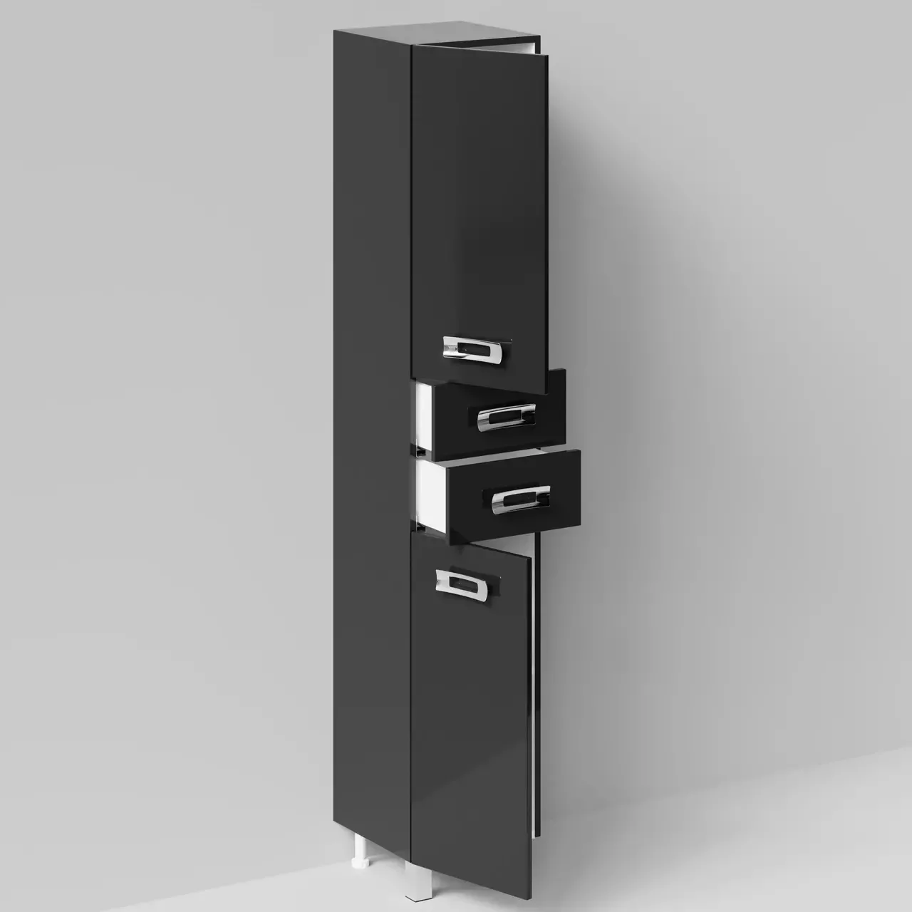 Пенал Vod-ok Орландо 35 L/R напольный, черный