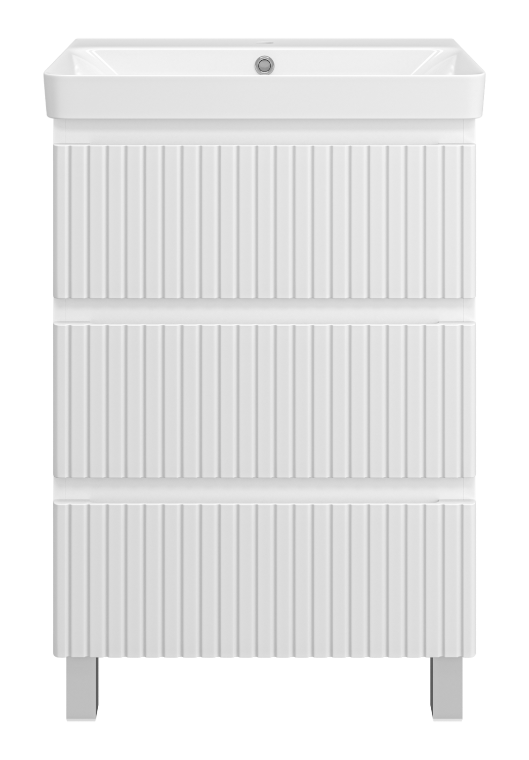 Тумба с раковиной Brevita Victory 60 напольная, белый