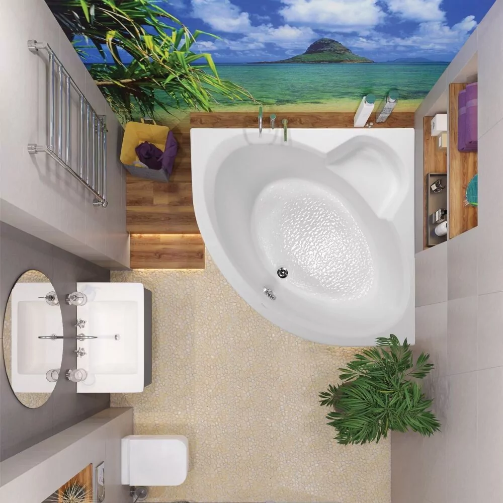 Ванна акриловая Vagnerplast Catalina 146х146