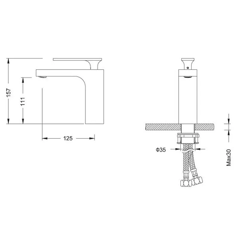 Смеситель для раковины Timo Torne 4361/17F золото матовое