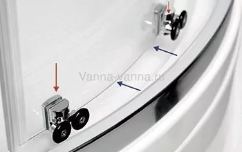 Душевой уголок WasserKraft Lippe 45S03 90х90 квадратный, без поддона, прозрачное стекло, хром от магазина Vanna-Vanna.ru!