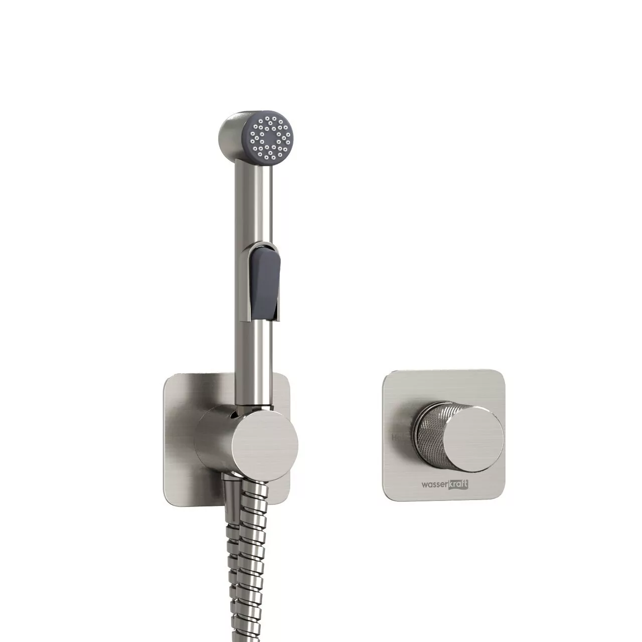 Смеситель с гигиеническим душем WasserKraft Tauber A6451.275.100.092 никель