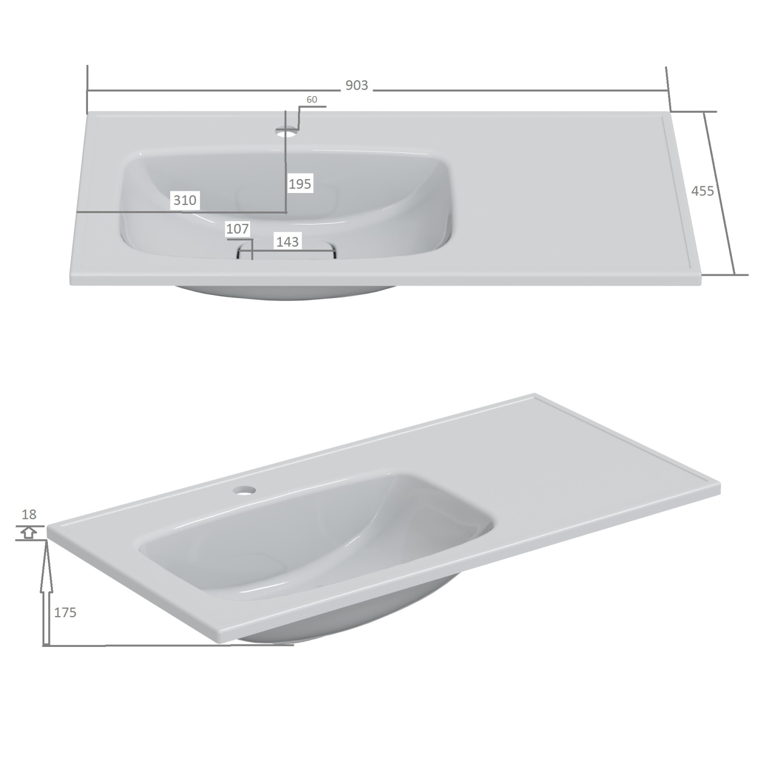 Мебель для ванной Санта Вега 90 комплект, напольный, белый