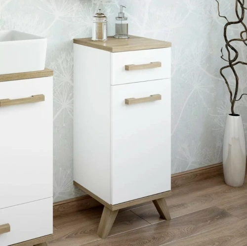 Тумба-комод Sanflor Ингрид 30 R, белый матовый, швейцарский вяз