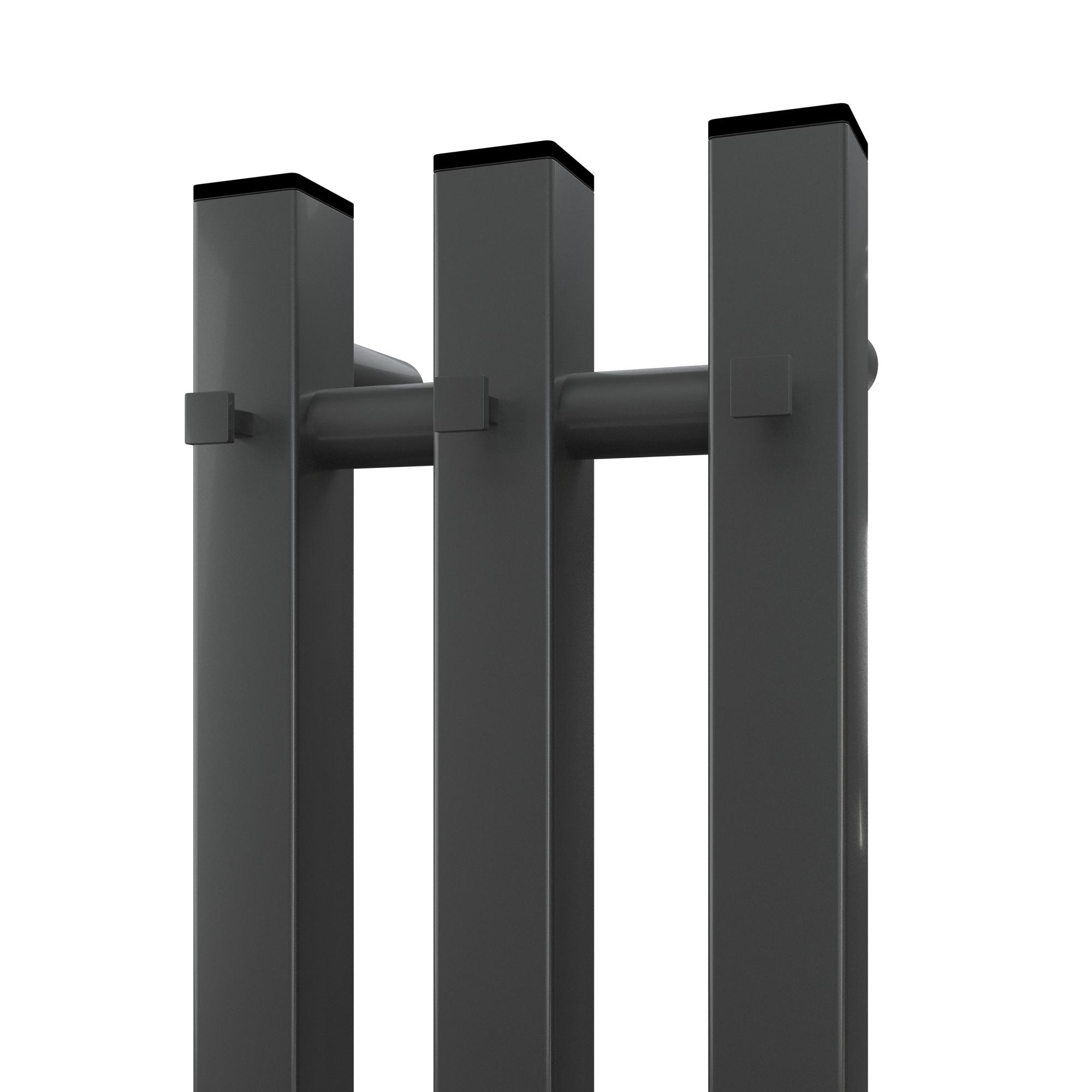 Полотенцесушитель электрический APEXTERMO Sirius SR10122GF 1200x120 с крючками, графит металлик