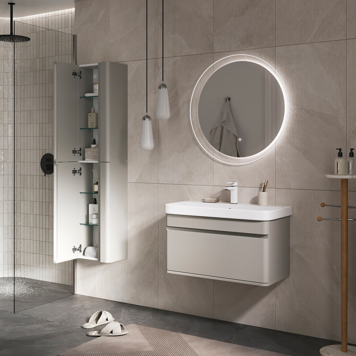 Пенал EQUIL Elegante 36 L/R подвесной амарок/белый Пенал EQUIL Elegante 36 L/R подвесной амарок/белый