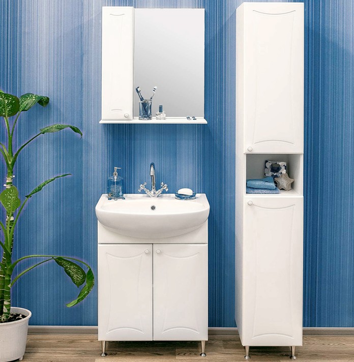 Зеркало с шкафчиком Sanflor Карина 55 L