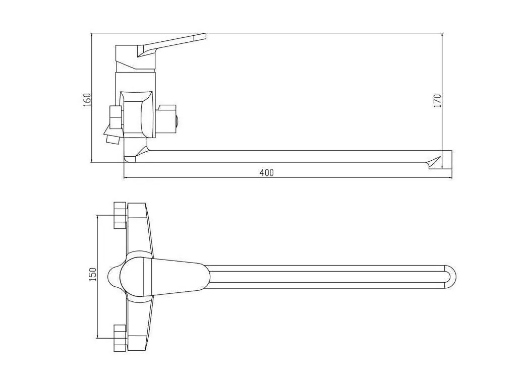 Смеситель для ванны BochMann CK-Z18B8 хром