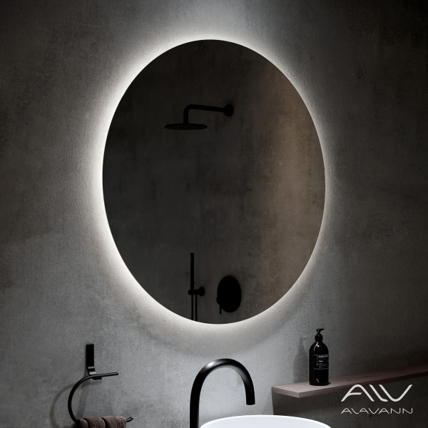Зеркало Alavann Rondo 70 свет, антизапотевание, ик-выключатель