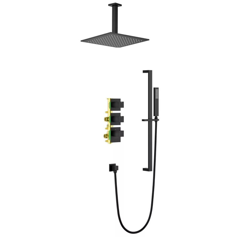 Душевой комплект Timo Selene SX-2229/03SM черный матовый