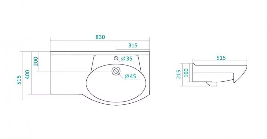 Мебель для ванной Style Line Эко Стандарт №25 L 82 комплект, напольный, белый