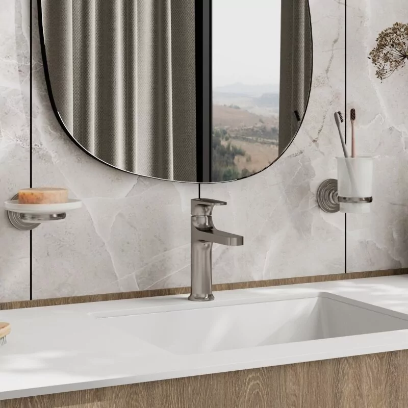Смеситель для раковины WasserKraft Spree 1403 никель