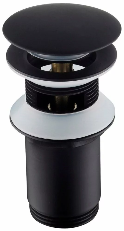 Донный клапан Timo 8011/03 черный матовый