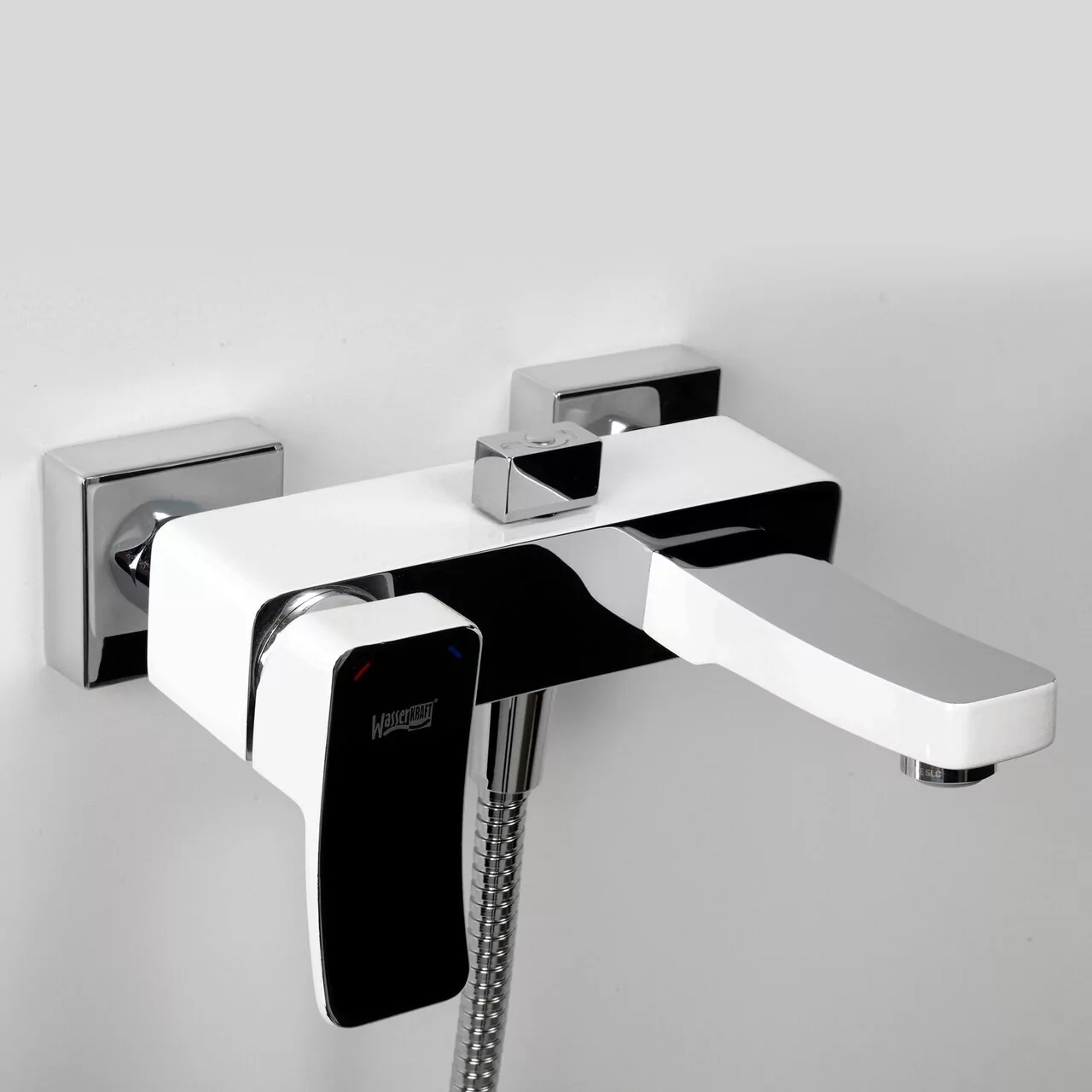 Смеситель для ванны WasserKraft Aller 1061WHITE хром