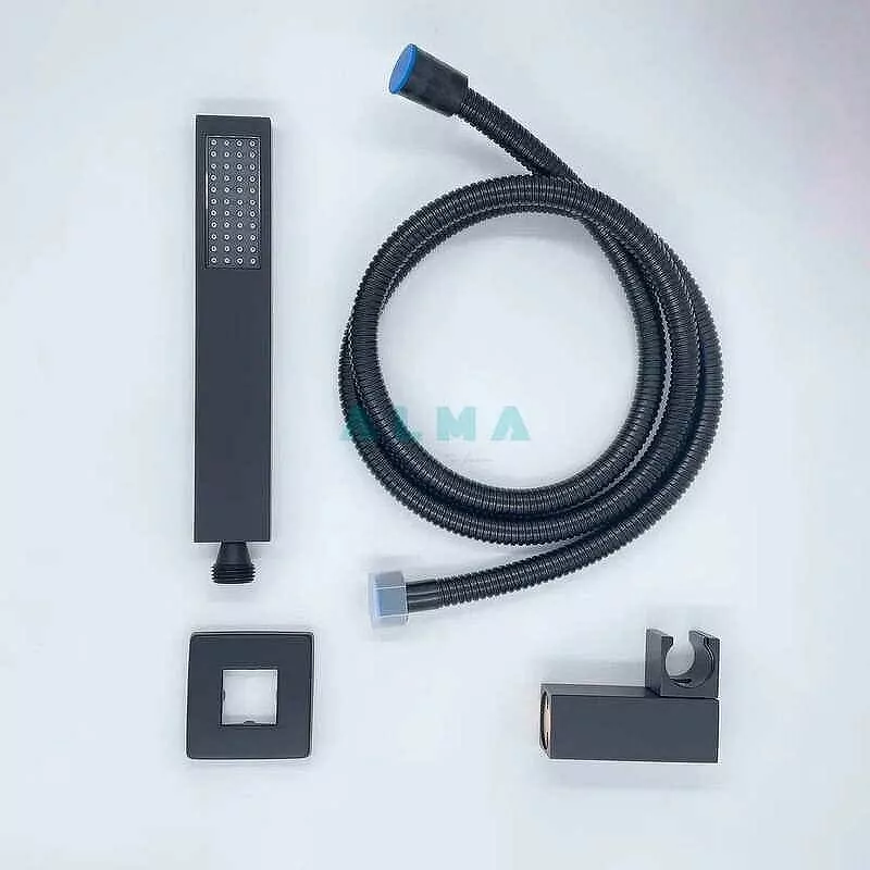 Душевой комплект ALMAes Teivaz TVZ-1805 черный матовый