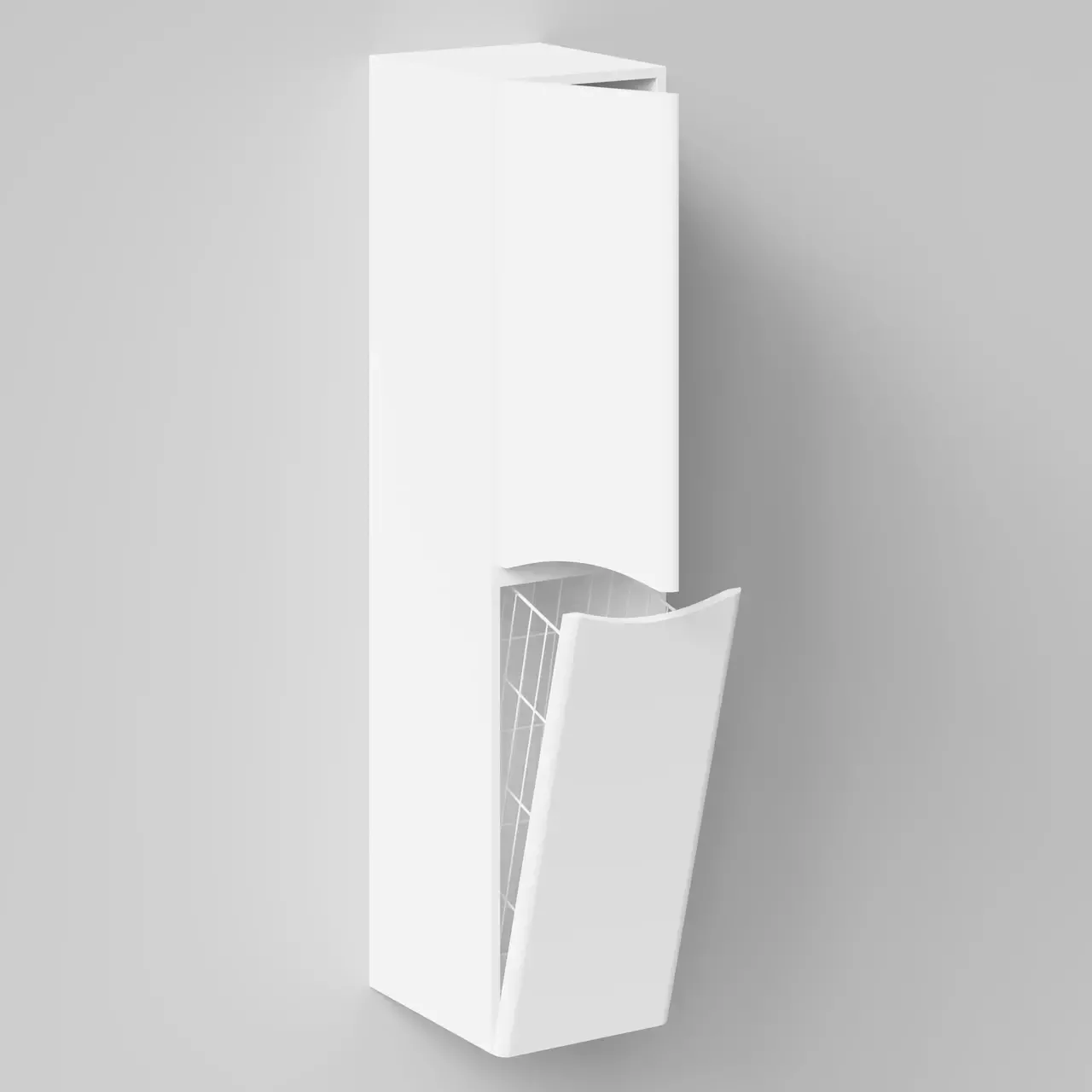 Пенал Vod-ok Адель 30 L/R, 2 двери, подвесной, с корзиной, белый + 13 цветов