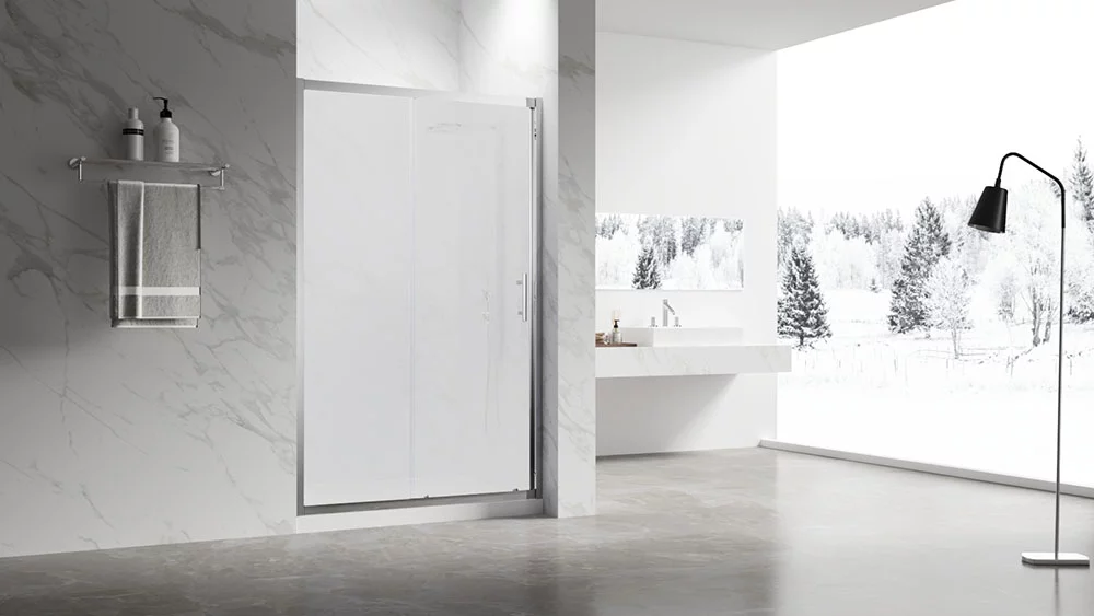 Душевая дверь Veconi Vianno VN-55M, 1500x1950, Хром, стекло матовое