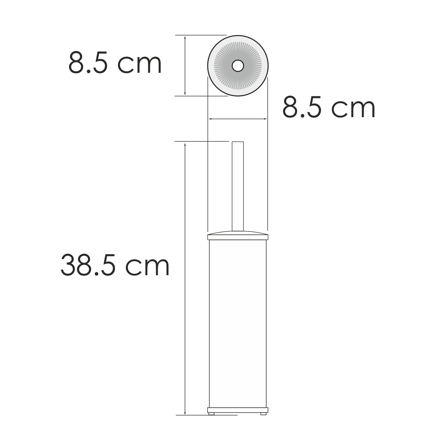 Ершик WasserKRAFT K-1027GUN METAL